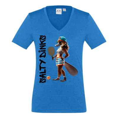 Salty Dinks Game Day Tee – "Platy Pressure" - Womens Thumbnail