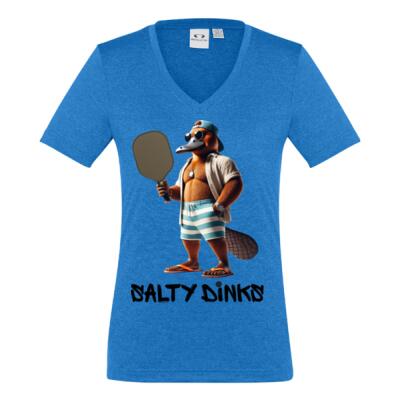 Salty Dinks Game Day Tee – Platy Precision - Womens Thumbnail