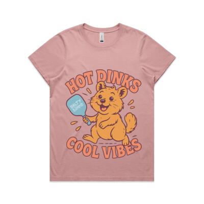 "Hot Dinks, Cool Vibes" - Tee - Womens Thumbnail