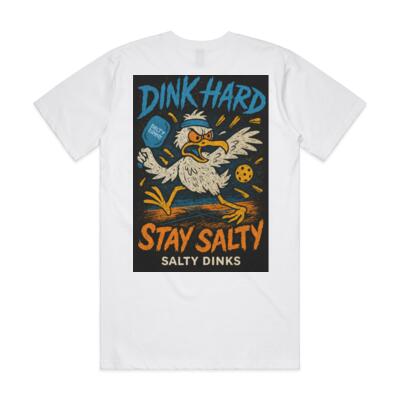 "Dink Hard, Stay Salty" - Classic Tee - Mens Thumbnail