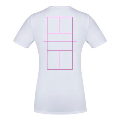 Pink Court Outline Back - Ladies Thumbnail