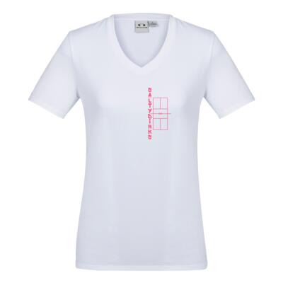 Pink Court Outline Back - Ladies 2 Thumbnail