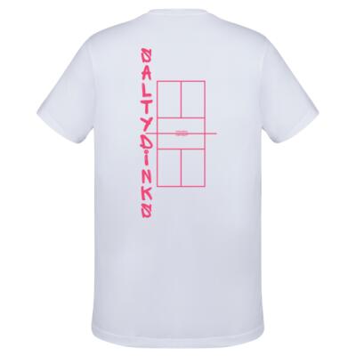 Salty Dinks Game Day Tee - Pink court outline Thumbnail